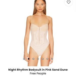Free People - Night Rhythm body suit - Small - Cream/Ivory